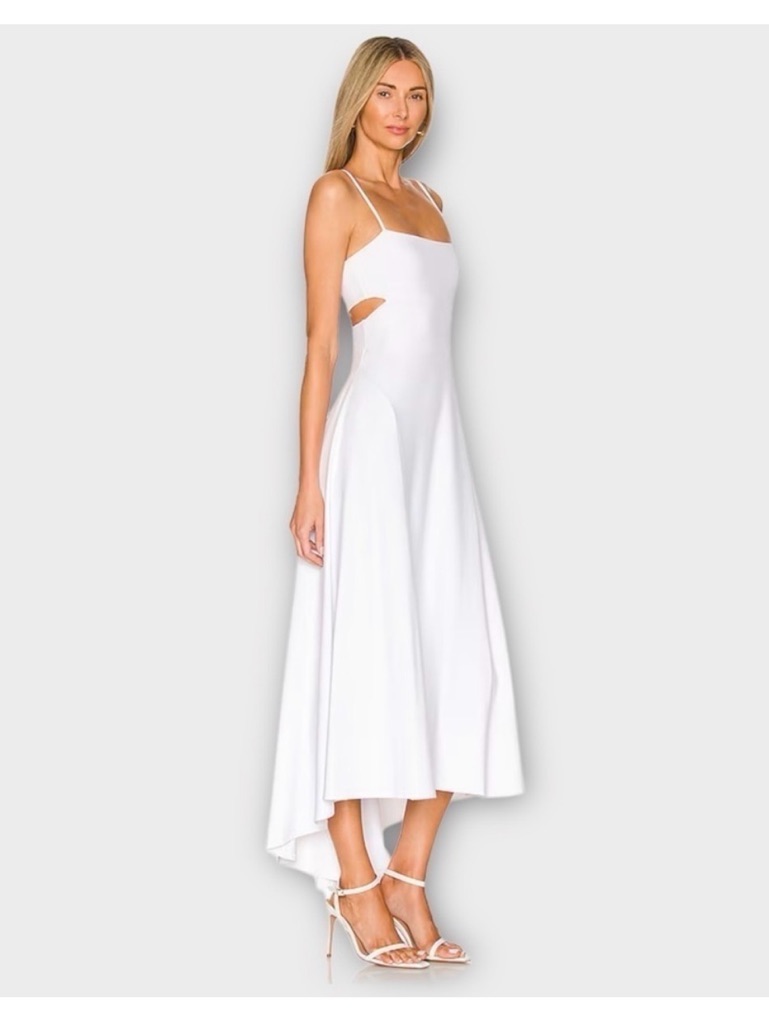 Susana Monaco Thin Strap High Low Maxi Dress